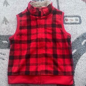 Flannel zip up blazer